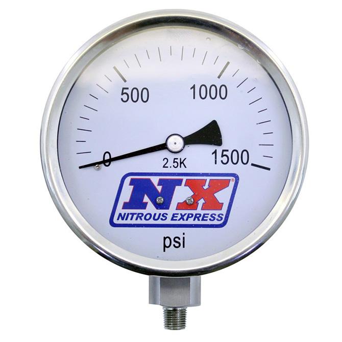 Nitrous Express Nitrous Pressure Gauge 4 Inch-High Accuracy - 15540