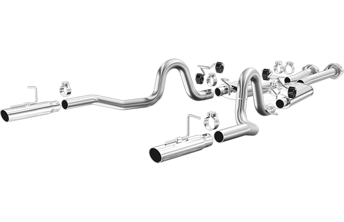 Magnaflow 86-93 5.0L LX/Cobra 2.5" Street Series Catback with 3" Tips
