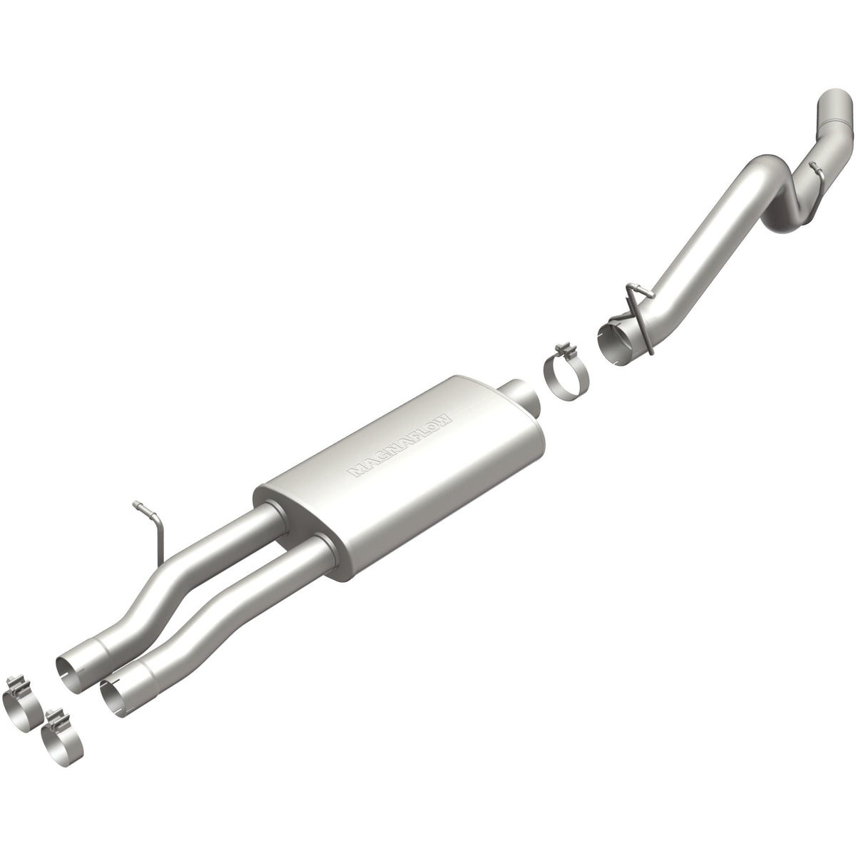Magnaflow MF Series Stainless Cat-Back System (2001-2002 GMC Sierra 2500 HD,2001-2002 Silverado 2500 HD) - 15732