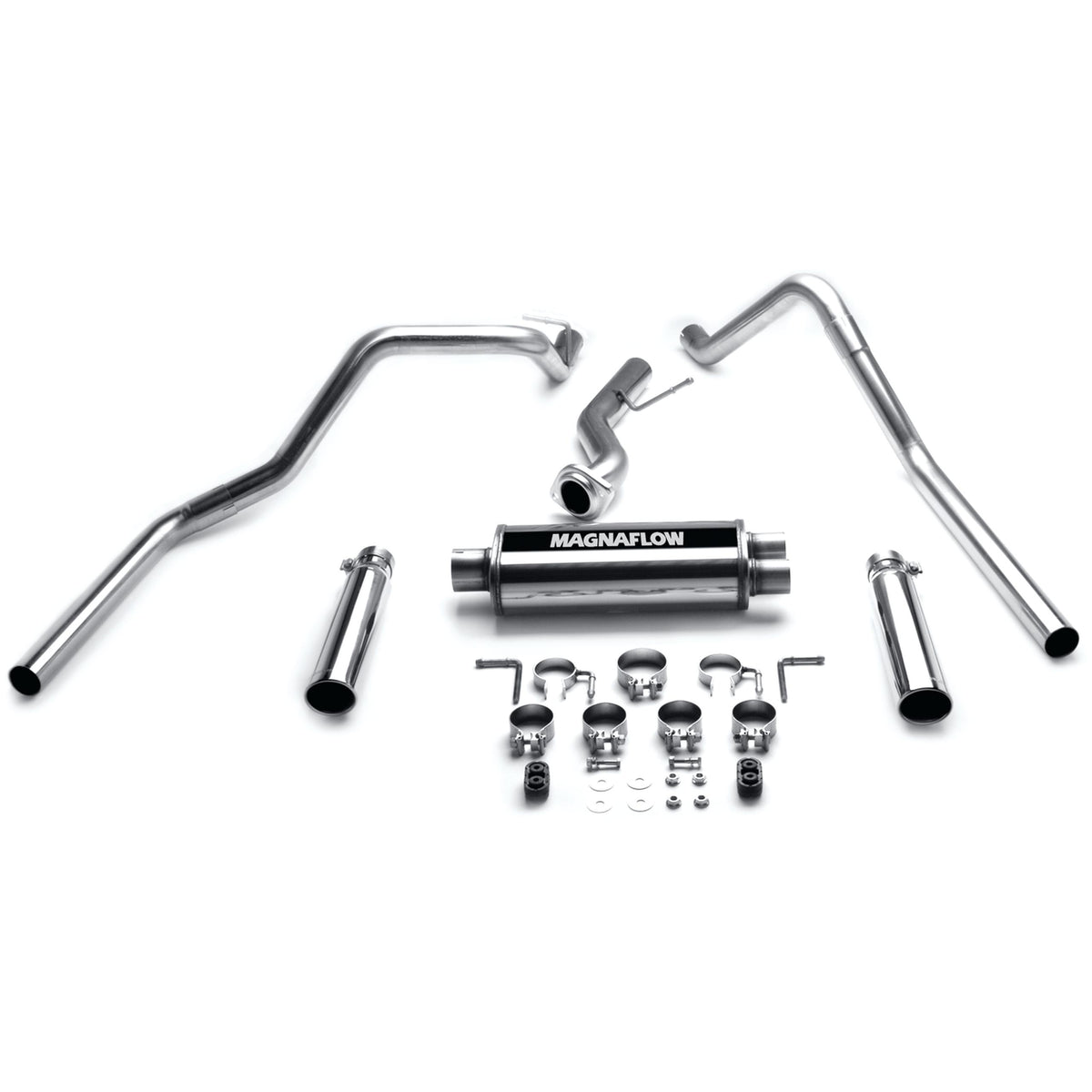 Magnaflow MF Series Stainless Cat-Back System (1999-2002 GMC Sierra 1500,1999-2002 Silverado 1500) - 15753