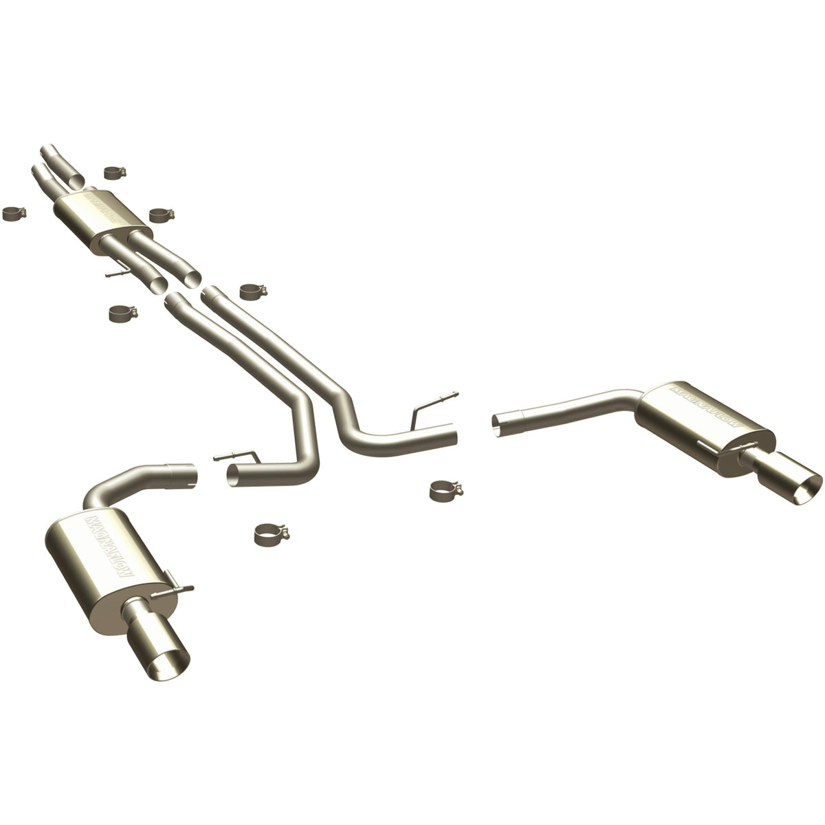 Magnaflow Street Series Stainless Cat-Back System (2010-2014 Taurus) - 15769