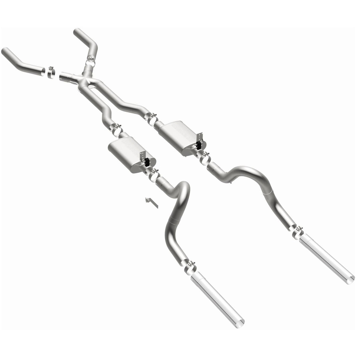 Magnaflow Street Series Stainless Crossmember-Back System (1964-1966 Mustang) - 15817