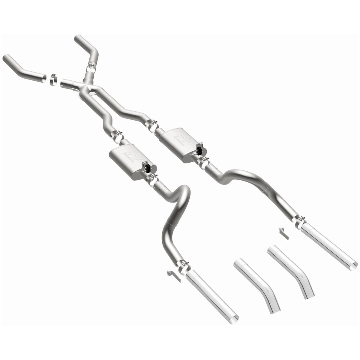 Magnaflow Street Series Stainless Crossmember-Back System (1967-1970 Mustang) - 15819