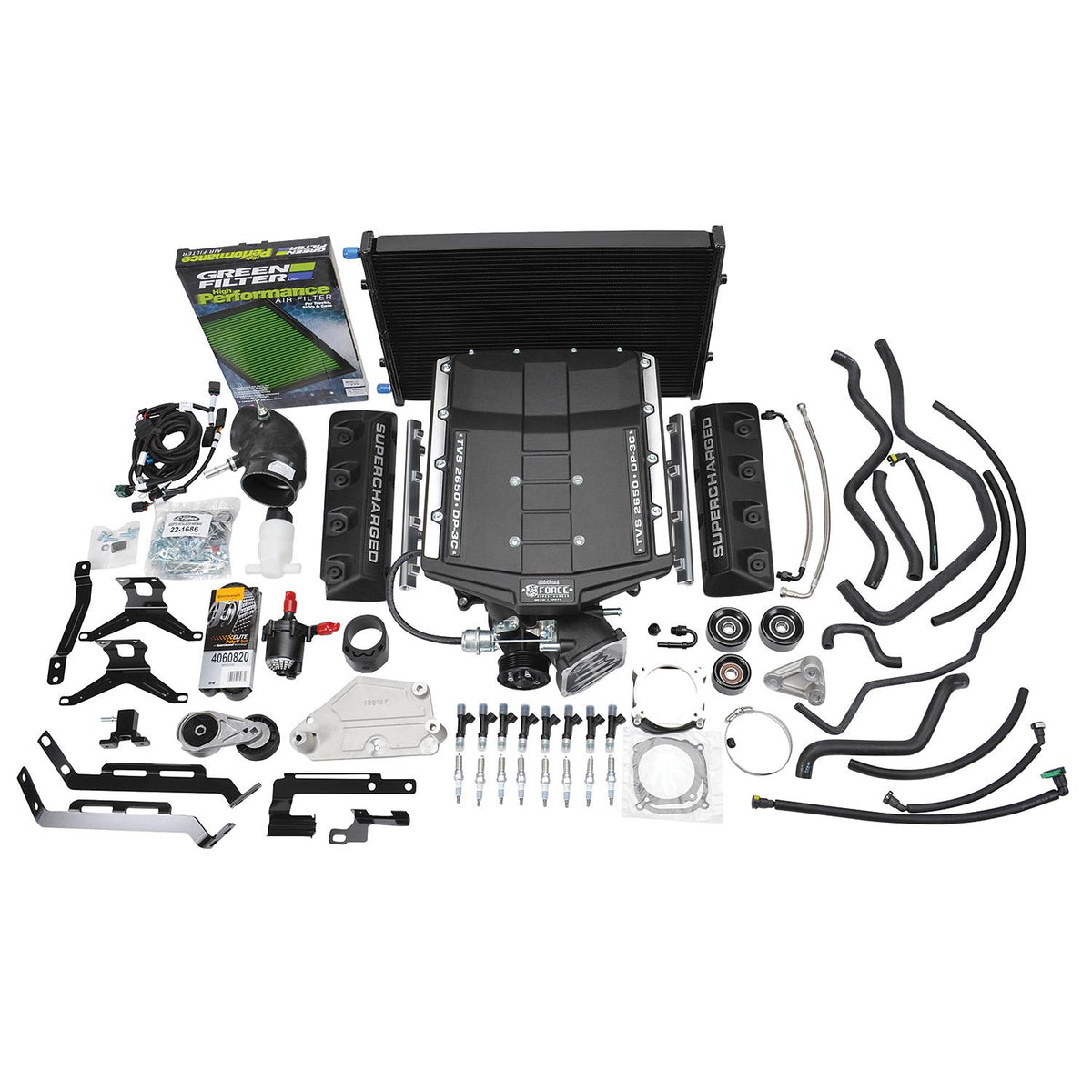 Edelbrock 158380 E-Force Supercharger System 2015-2017 Mustang GT 5.0L (Without Tuner)