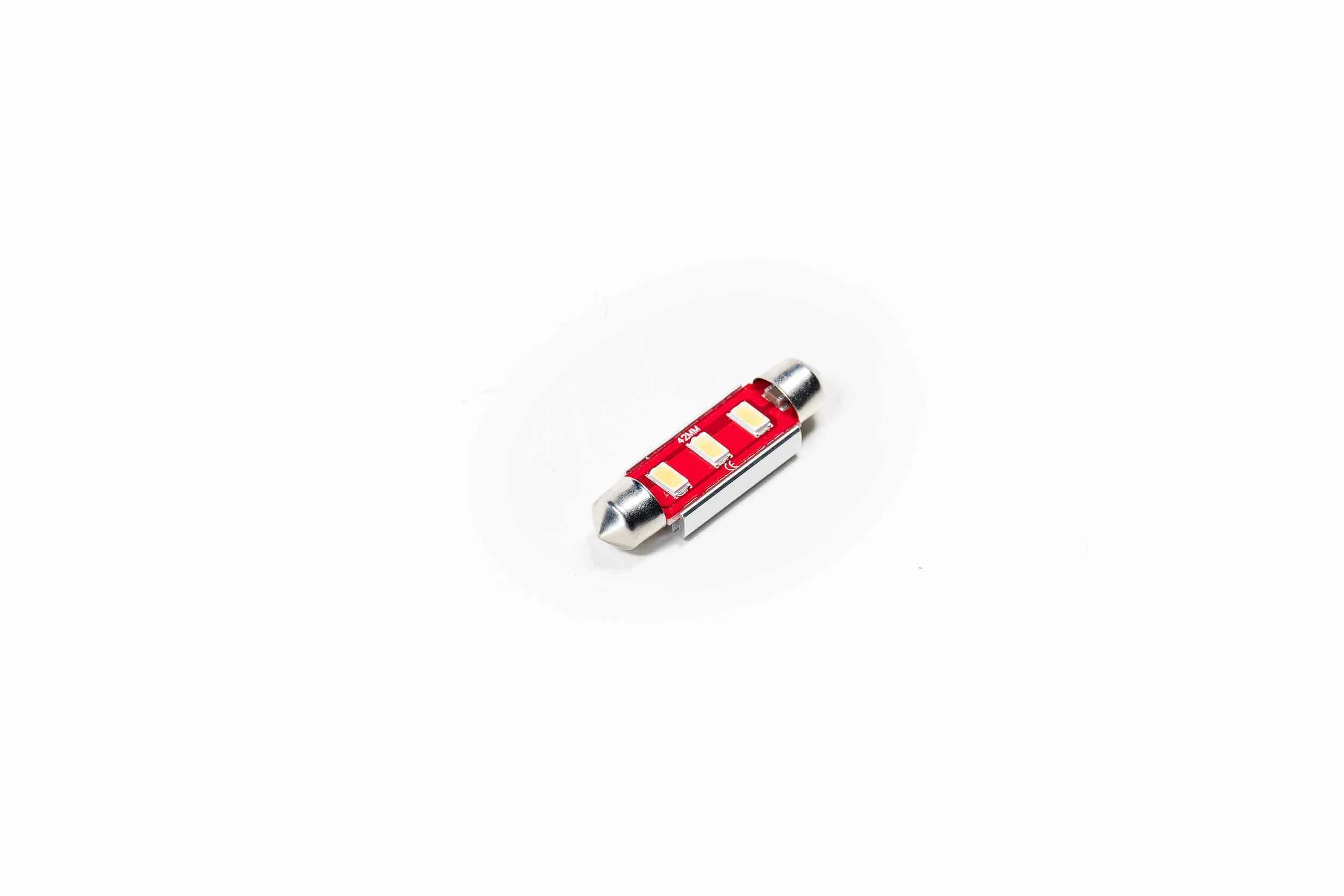 GTR Lighting Festoon: GTR Canbus LED (42mm) (White) (Universal) - GTR.LED363