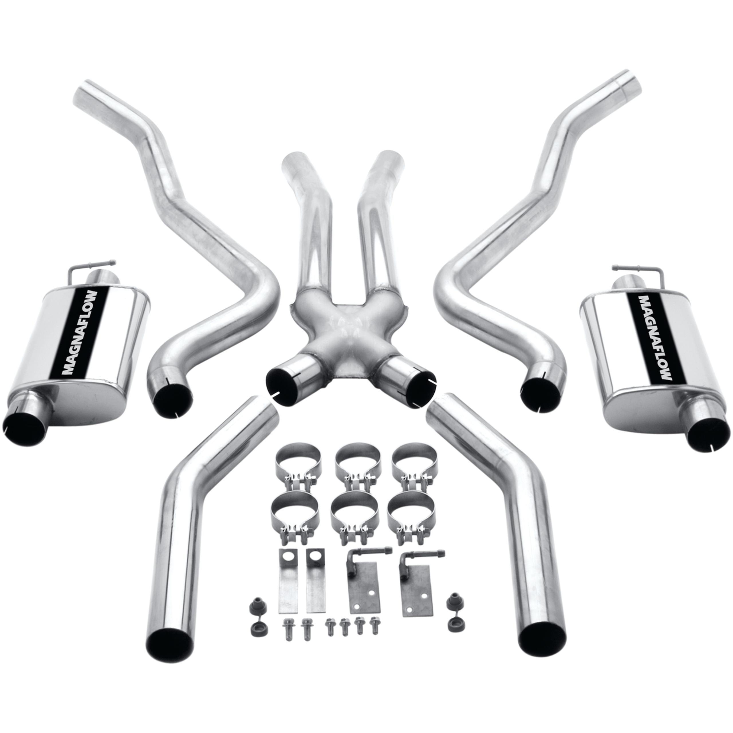 Magnaflow Street Series Stainless Crossmember-Back System (1970-1972 Plymouth Barracuda,1970-1972 Challenger) - 15852