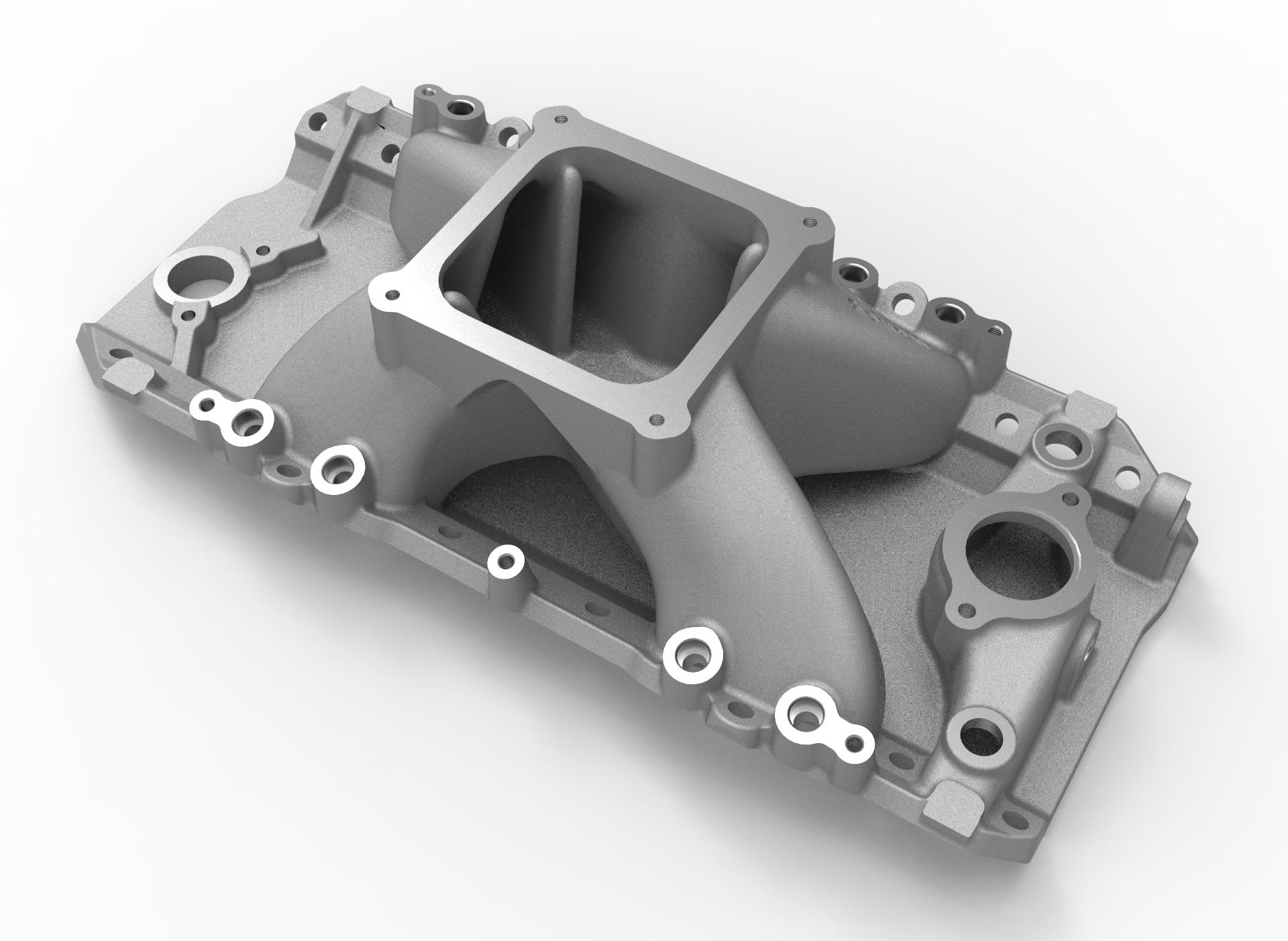 Holley Manifold - Bbc, Oval 4500 Efi  - 300-562