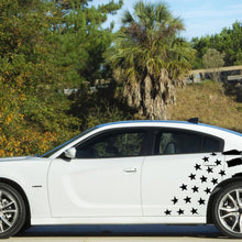 Anchor Room Stars & Bars Body Graphics - Reflective - White (+$59.00) , Driver Side(2015-2023 Charger) - S&B_DS_WR