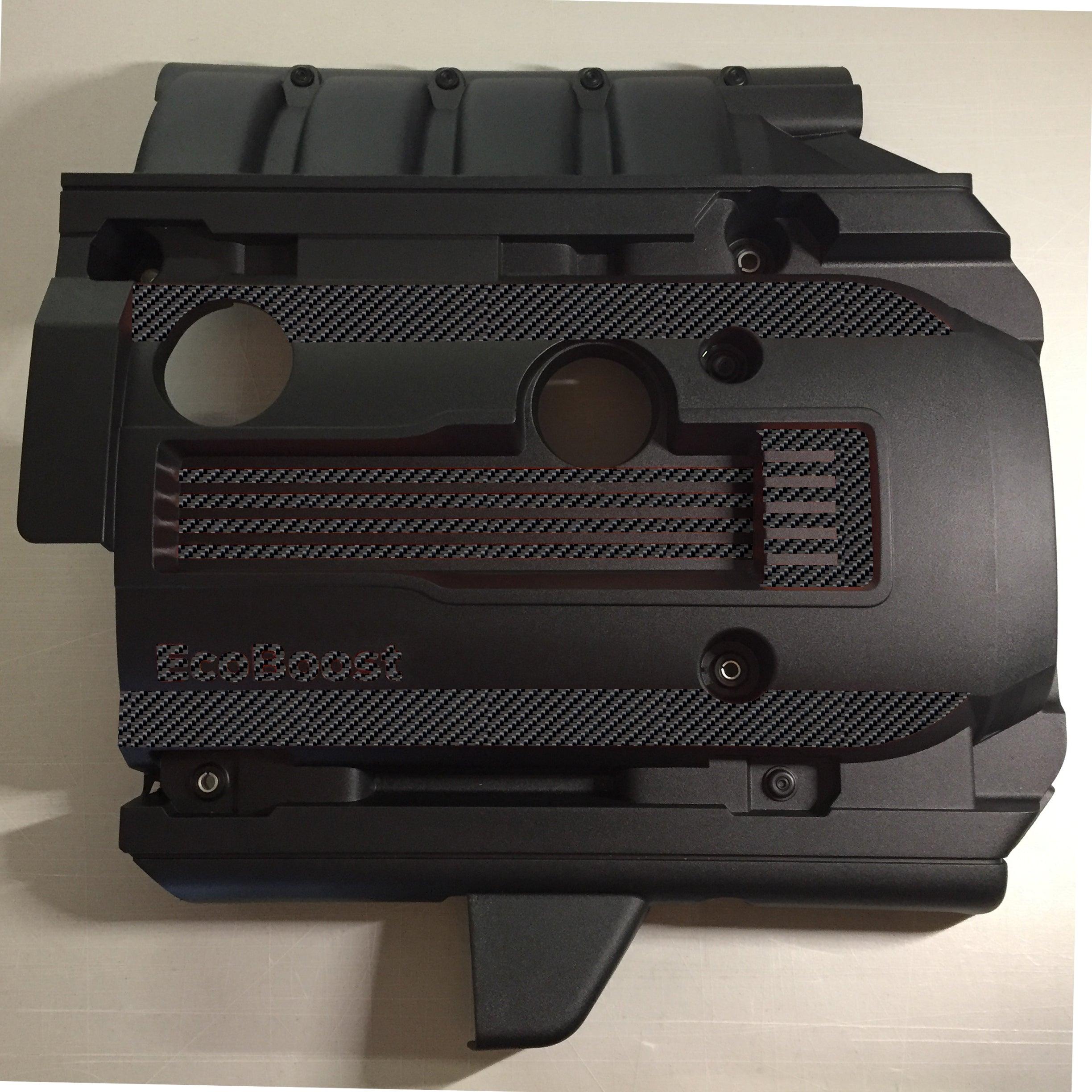 Anchor Room EcoBoost Engine Cover Accents (2015-2023 Mustang) - Gloss Black - 15FM_EICA_G