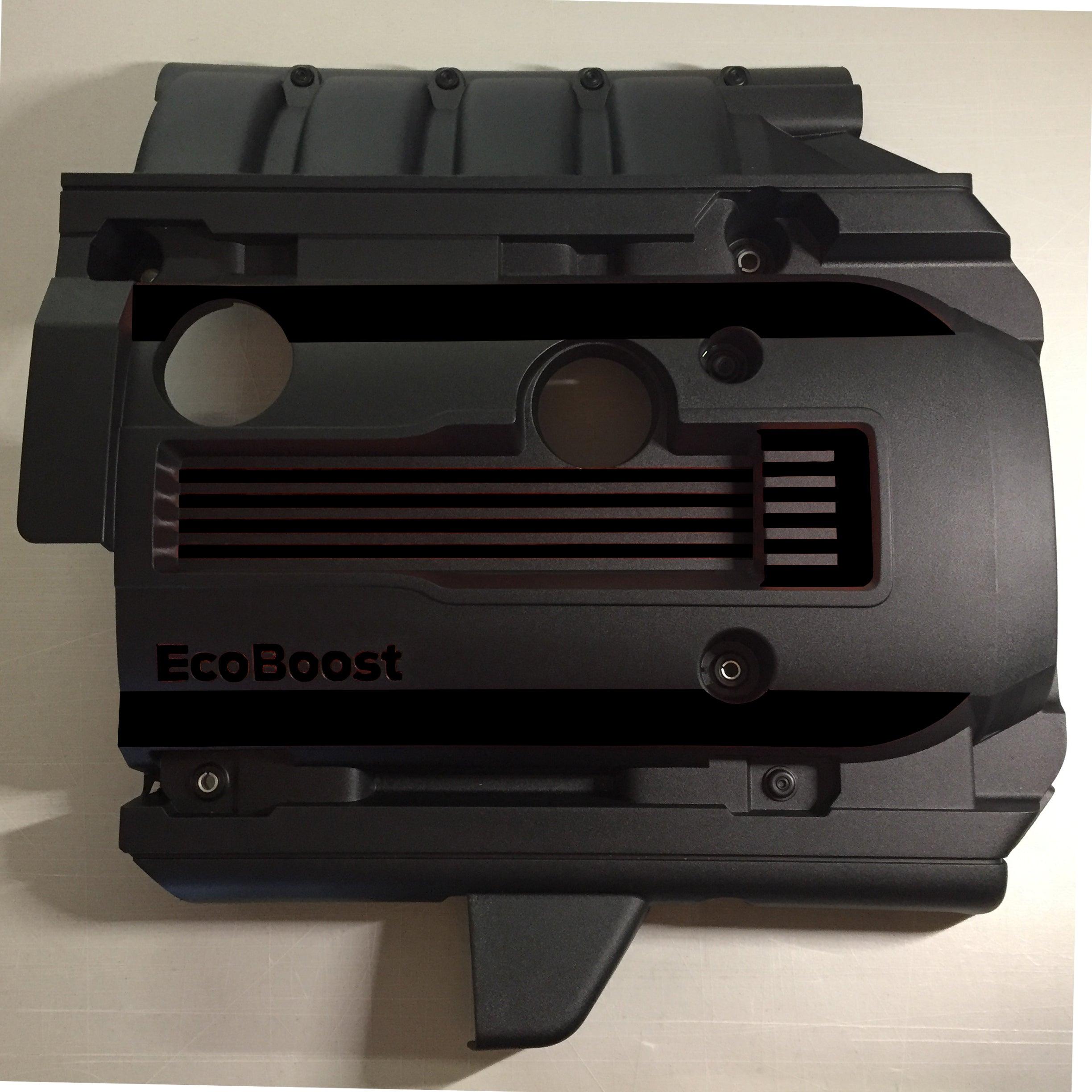 Anchor Room EcoBoost Engine Cover Accents (2015-2023 Mustang) - Gloss Black - 15FM_EICA_G