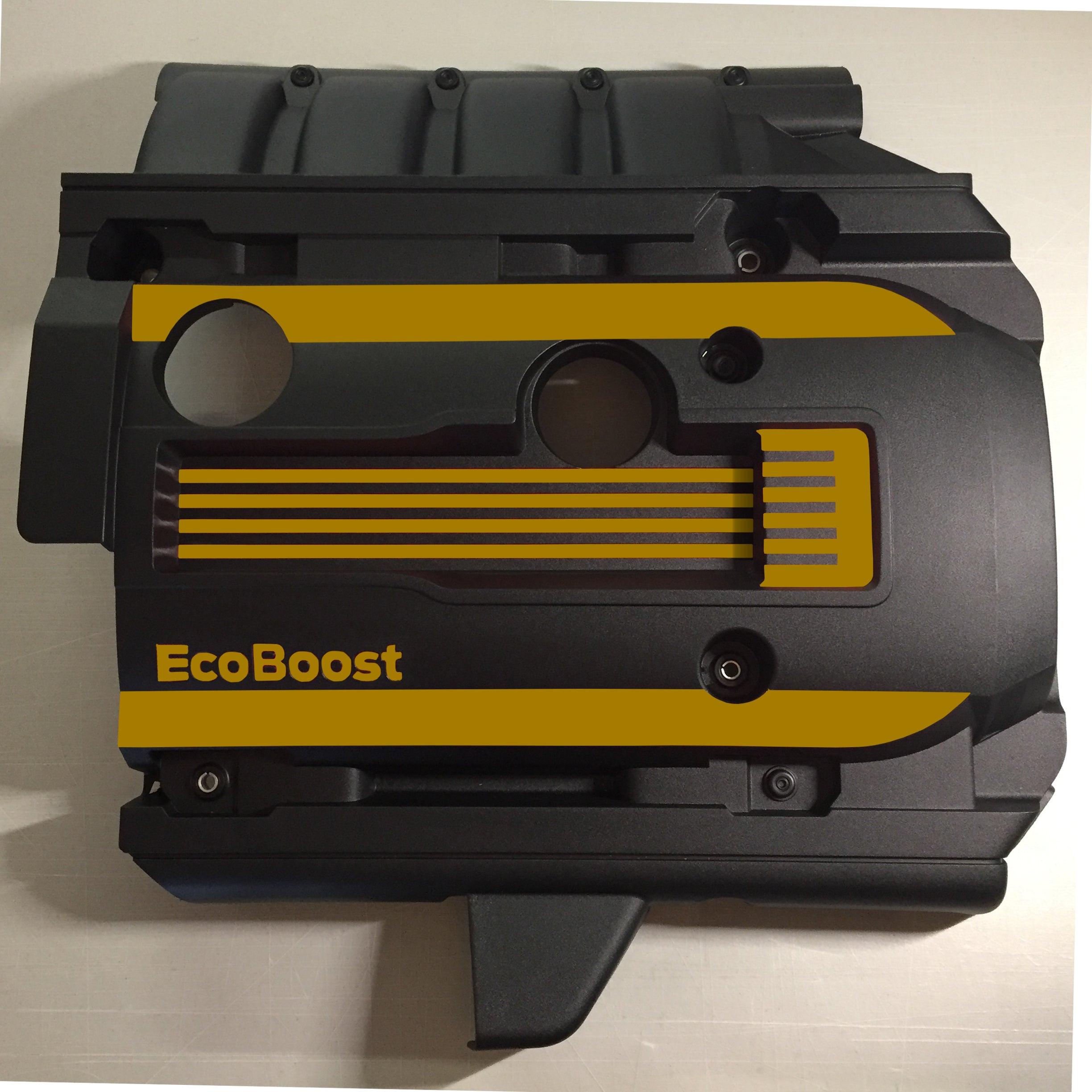 Anchor Room EcoBoost Engine Cover Accents (2015-2023 Mustang) - Gloss Black - 15FM_EICA_G