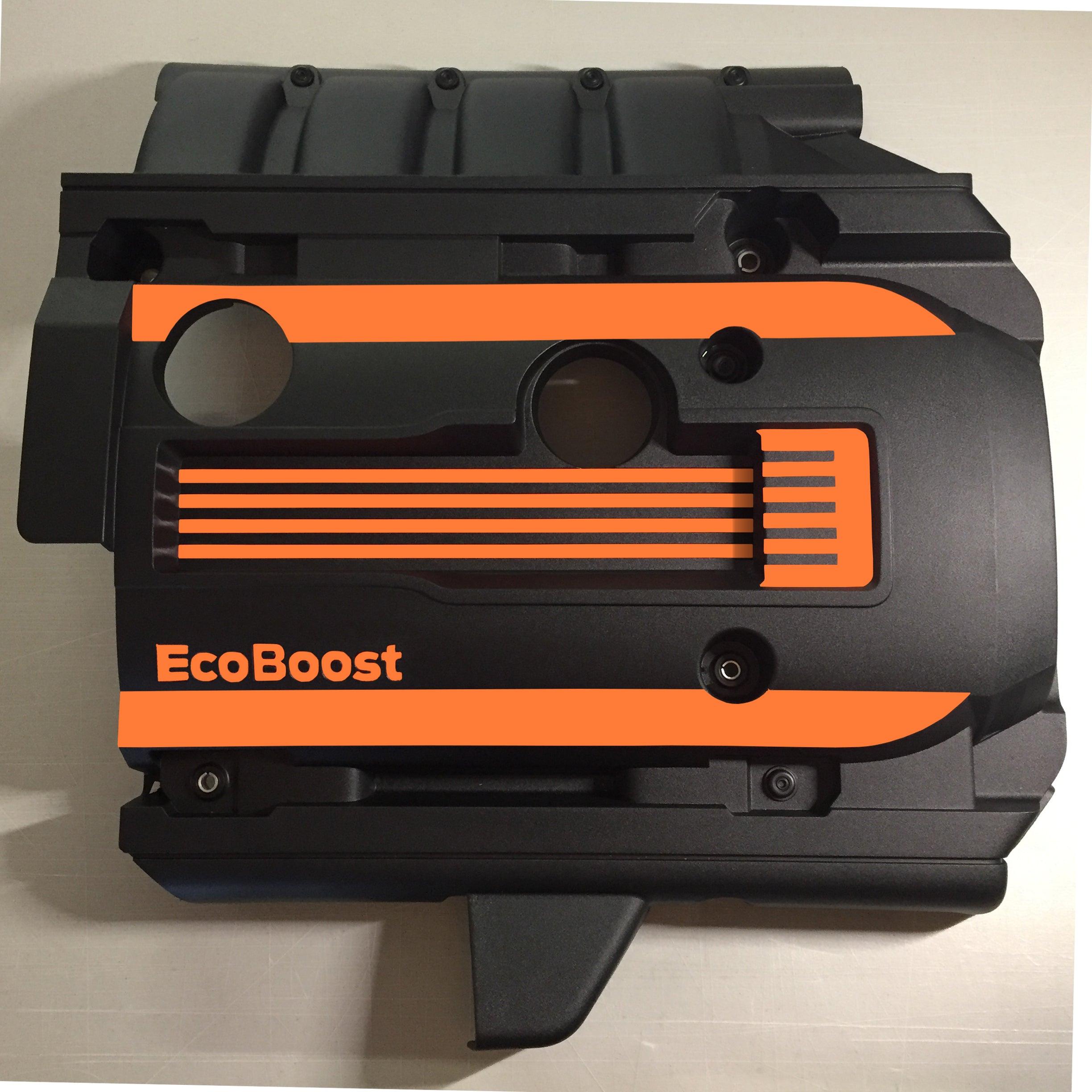 Anchor Room EcoBoost Engine Cover Accents (2015-2023 Mustang) - Gloss Black - 15FM_EICA_G