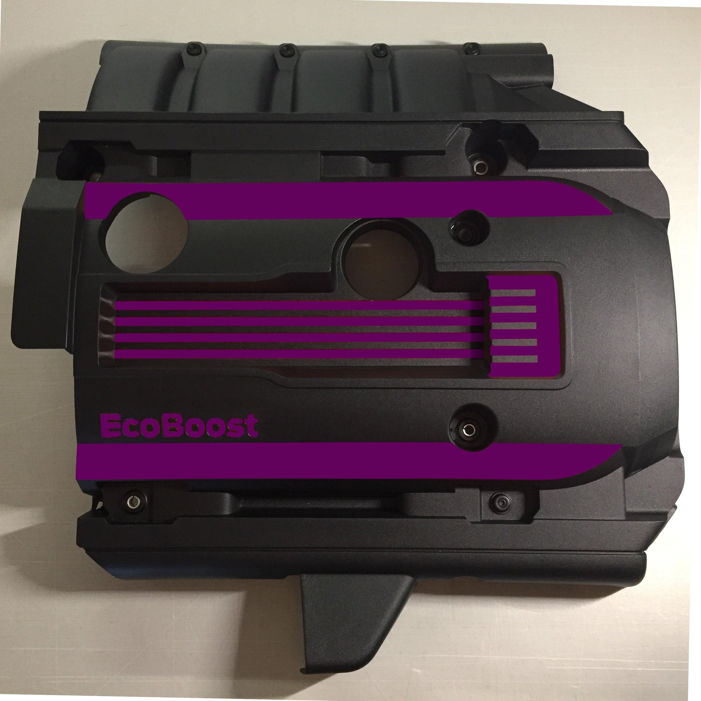 Anchor Room EcoBoost Engine Cover Accents (2015-2023 Mustang) - Gloss Black - 15FM_EICA_G