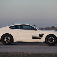 Anchor Room GT350 Side Tattered Flag - Matte White (2016-2020 GT350 Mustang) - 16FS_G3SF_MW