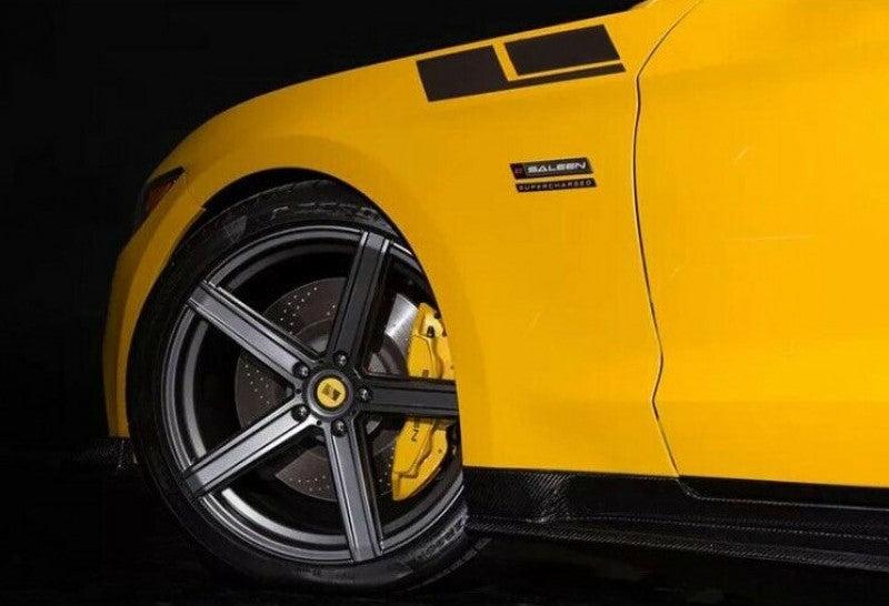 Anchor Room Upper Fender Saleen Stripes - Solid (2010-2014 Mustang) - Matte White - 10FM_UFSS_MW