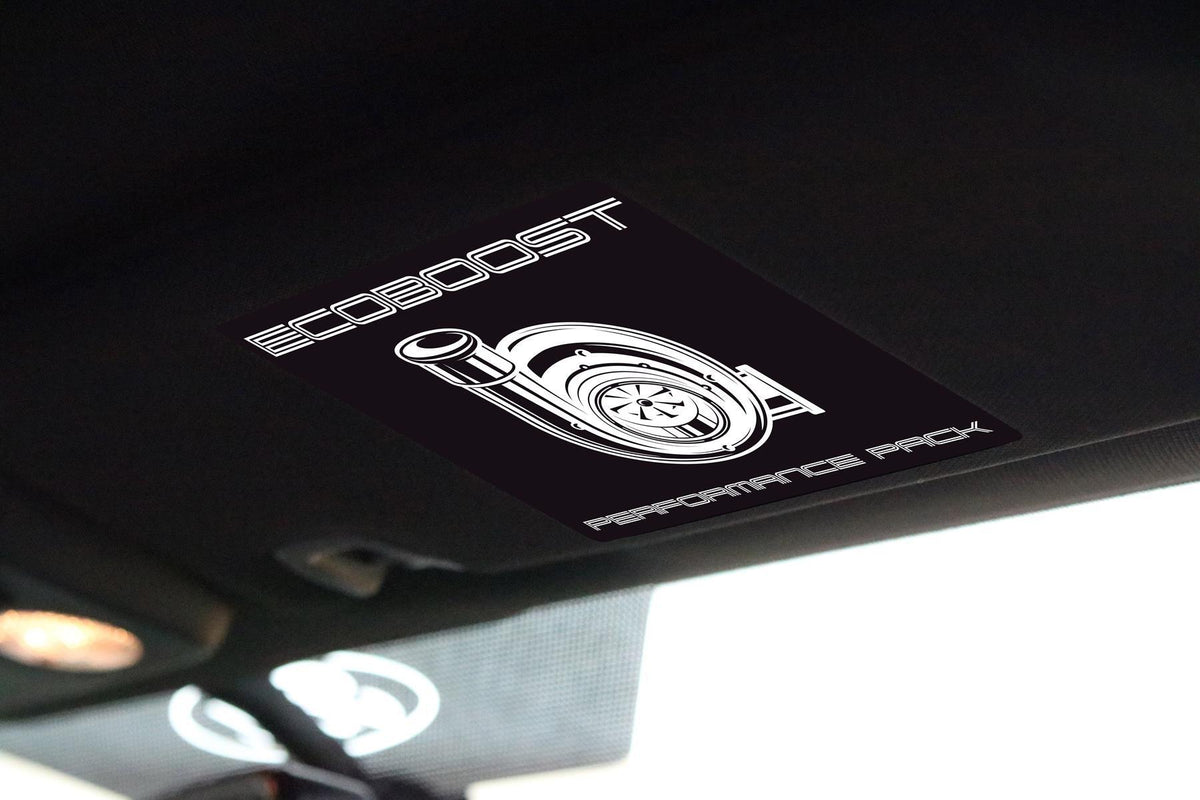 Anchor Room Visor Covers - Ecoboost - (2015-2026 Mustang) - 15FM_VCM_S31