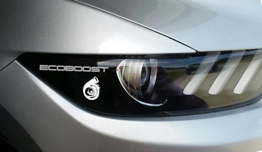 Anchor Room Printed Headlight Amber Corner Blackout - Design 5 (2015-2017Mustang & 2016-2020 GT350 & 2020-2023 GT500)) - 15FM_HAC_M_5