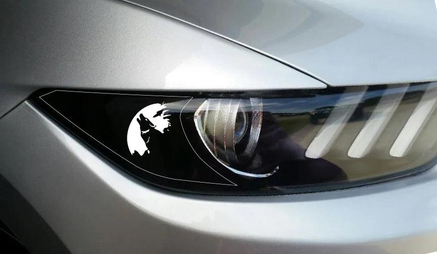 Anchor Room Printed Headlight Amber Corner Blackout - Design 5 (2015-2017Mustang & 2016-2020 GT350 & 2020-2023 GT500)) - 15FM_HAC_M_5