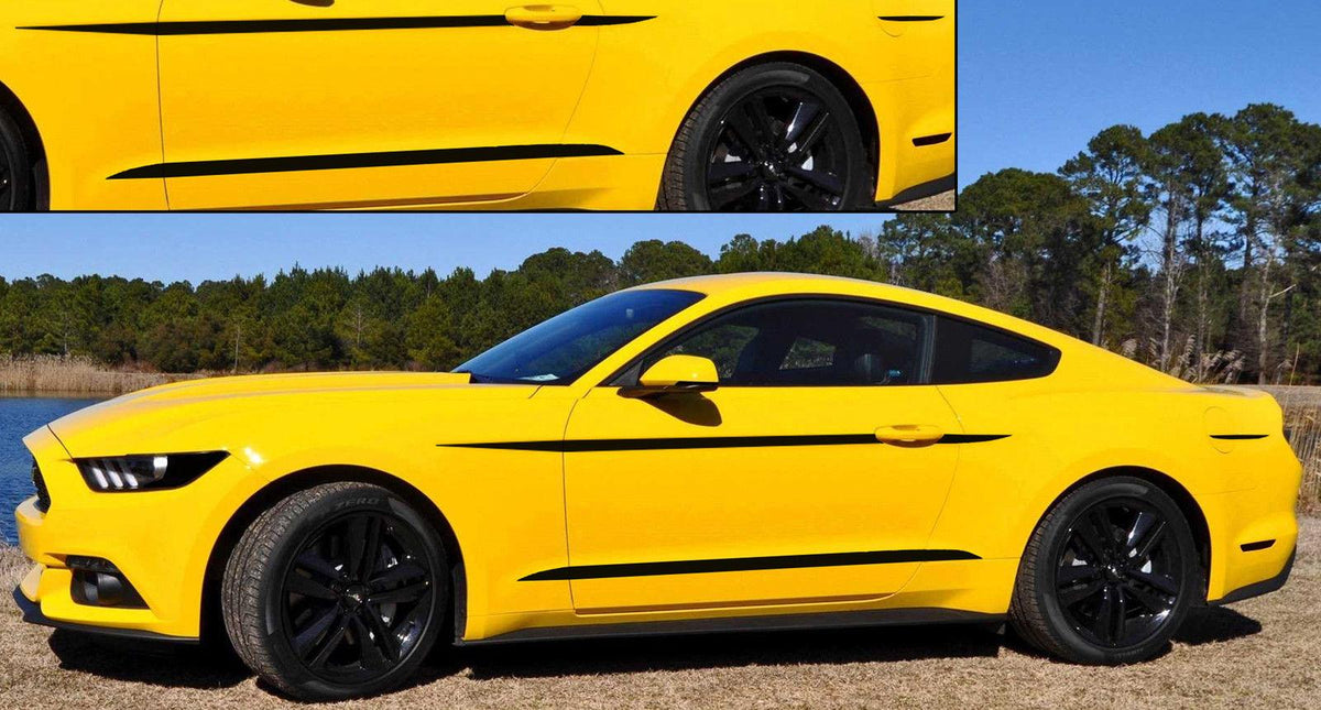 Anchor Room Body Accents / Side Stripes (2015-2023 Mustang) - Silver - 15FM_BA_S