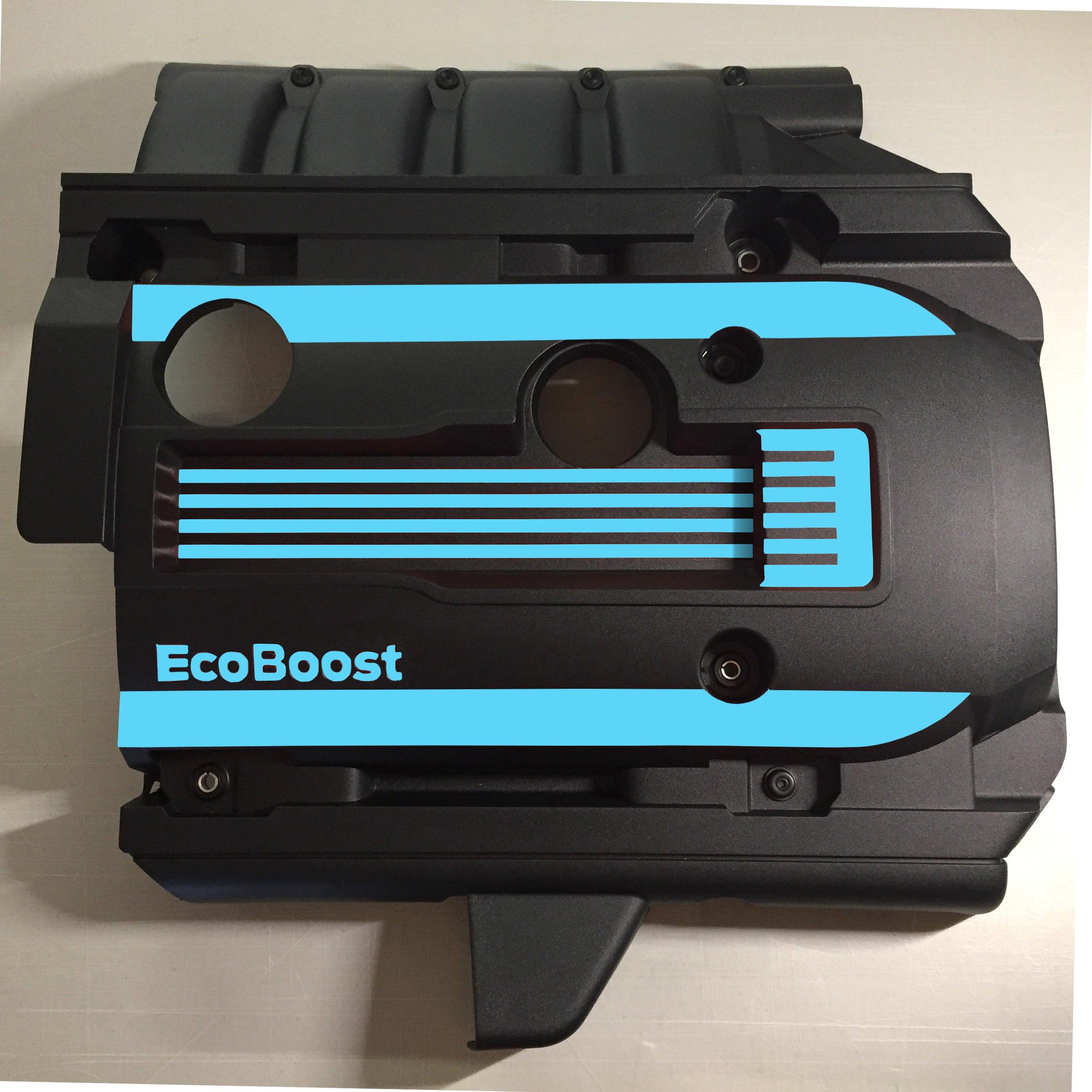Anchor Room EcoBoost Engine Cover Accents (2015-2023 Mustang) - Gloss Black - 15FM_EICA_G