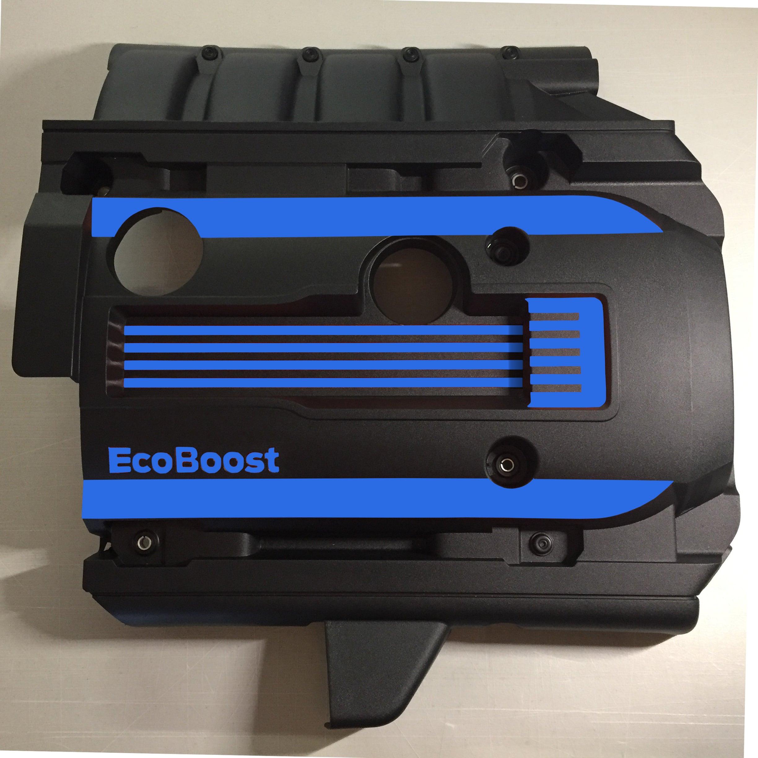 Anchor Room EcoBoost Engine Cover Accents (2015-2023 Mustang) - Gloss Black - 15FM_EICA_G