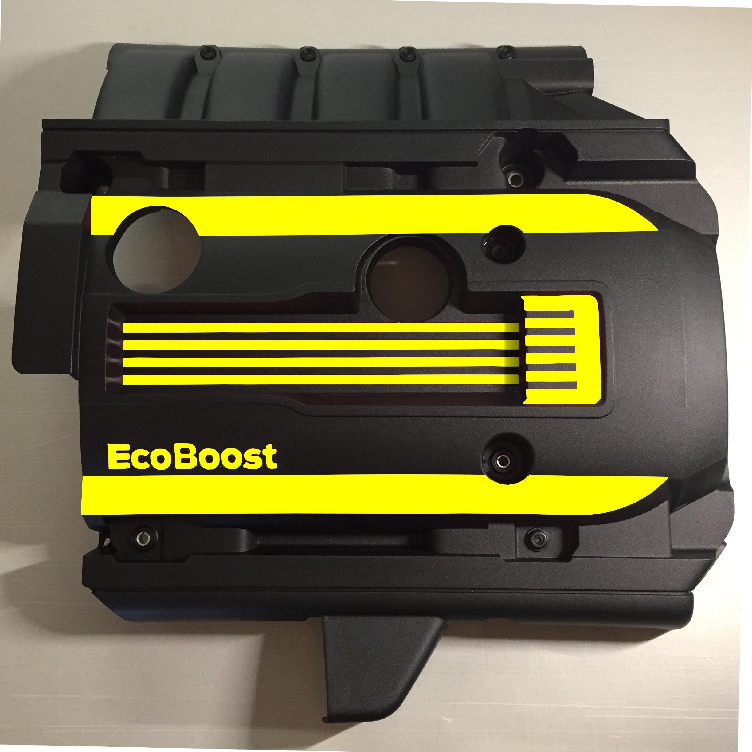 Anchor Room EcoBoost Engine Cover Accents (2015-2023 Mustang) - Gloss Black - 15FM_EICA_G