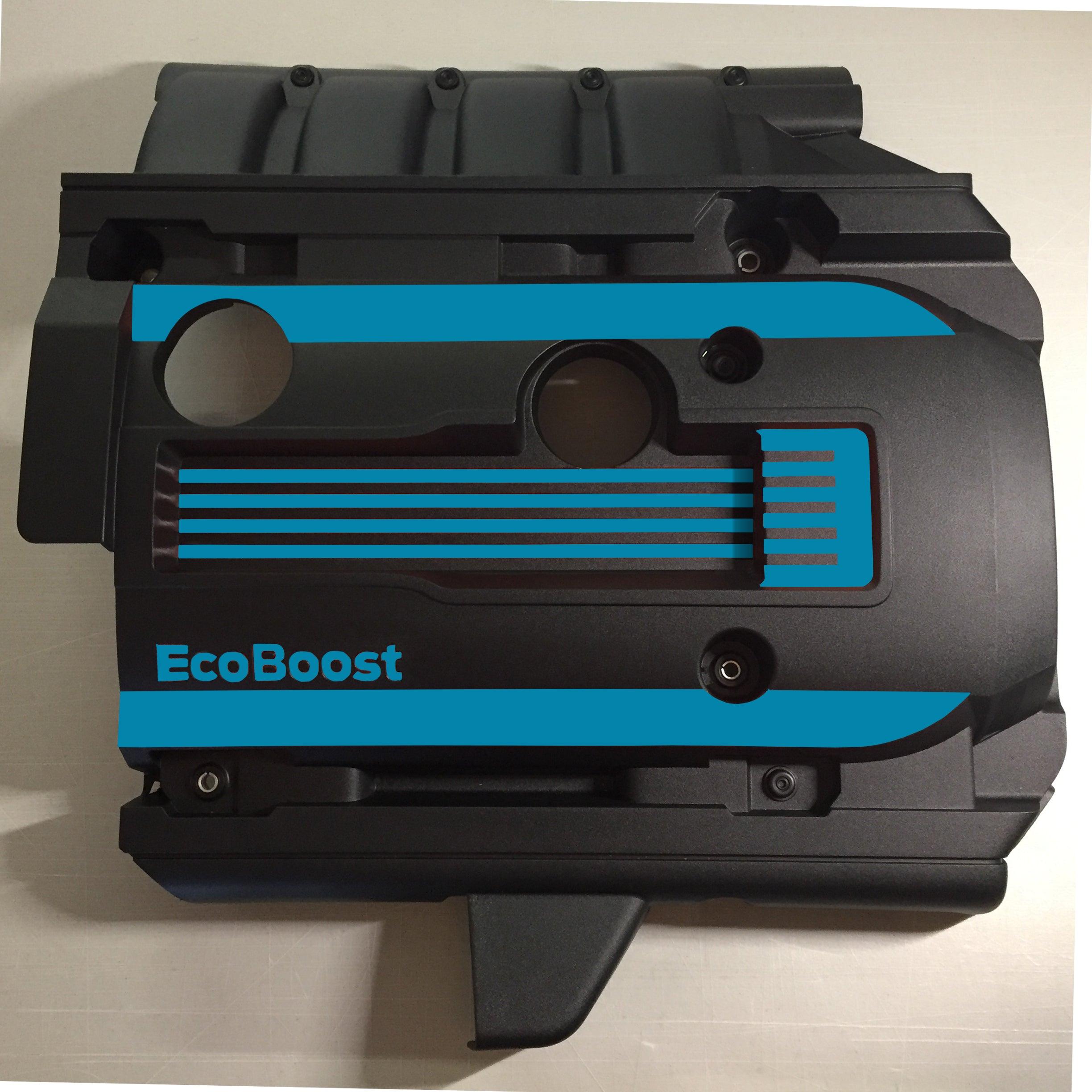 Anchor Room EcoBoost Engine Cover Accents (2015-2023 Mustang) - Gloss Black - 15FM_EICA_G