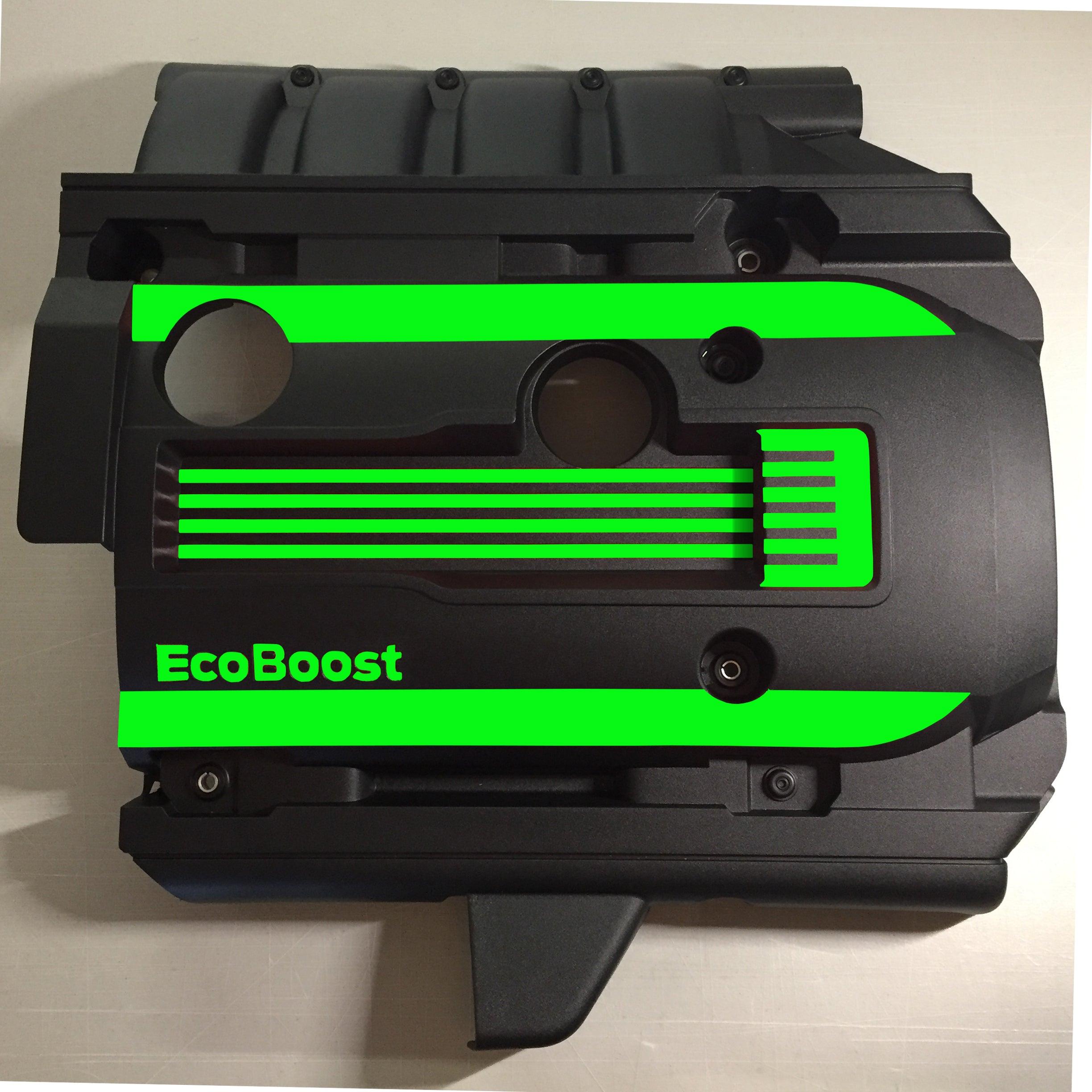 Anchor Room EcoBoost Engine Cover Accents (2015-2023 Mustang) - Gloss Black - 15FM_EICA_G