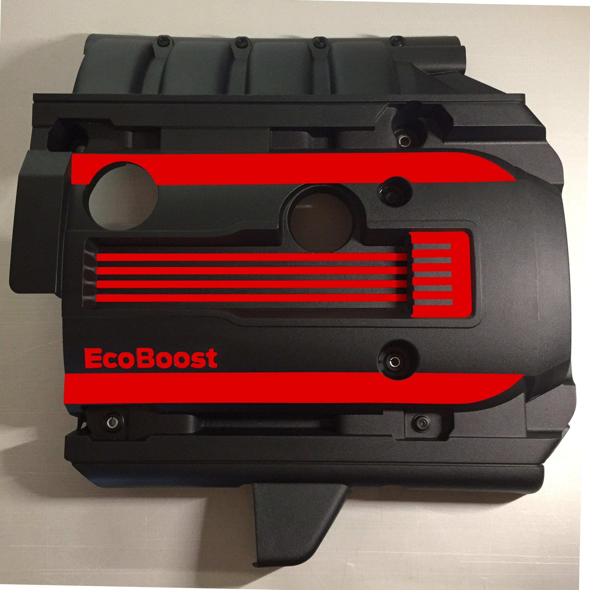 Anchor Room EcoBoost Engine Cover Accents (2015-2023 Mustang) - Gloss Black - 15FM_EICA_G