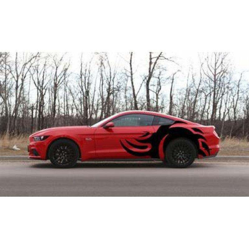 Anchor Room Tribal Body Graphics - Gloss White , Driver & Passenger Side (+$75.00)(2015-2023 Mustang) - 15FM_TBR1_BS_GW