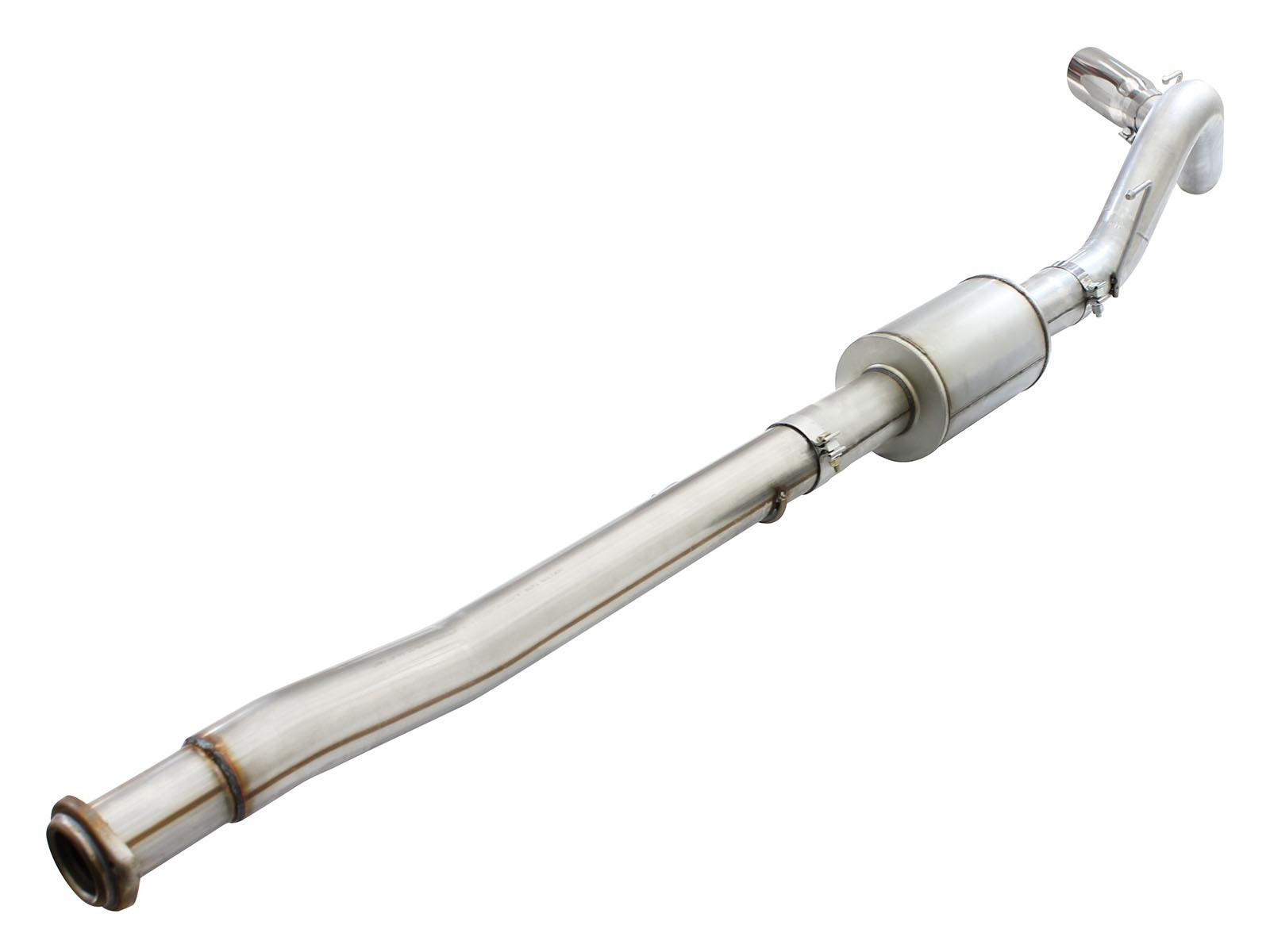 AFE ATLAS 4 IN Aluminized Steel Cat-Back Exhaust System w/ Muffler & Polished Tip (2015-2020 F-150, F-150) - 49-03069-P