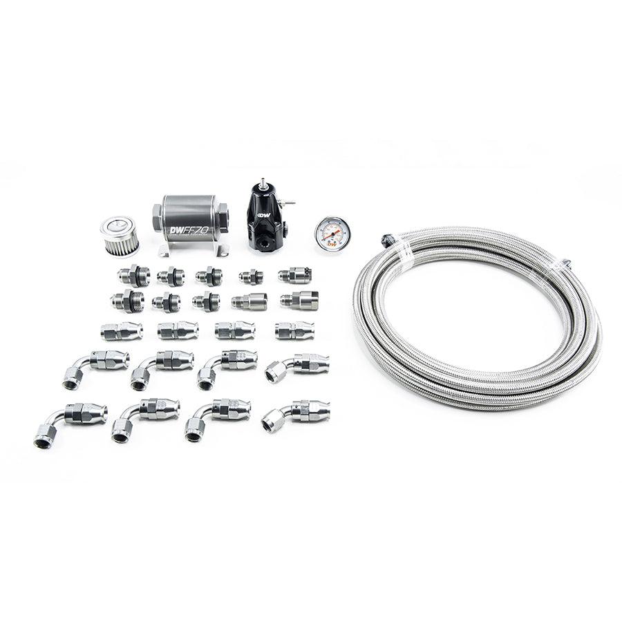 DeatschWerks DW400 Pump Module Return Plumbing Kit SS PTFE for 2001-15 Honda Civic (2001-2015 ILX, RSX, Civic) - 6-608