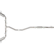 AFE Takeda 2-1/2 IN to 2-1/4 IN 304 Stainless Steel Cat-Back Exhaust System Polished (Honda Civic 2022 L4-1.5L (t)) - 49-36628-P