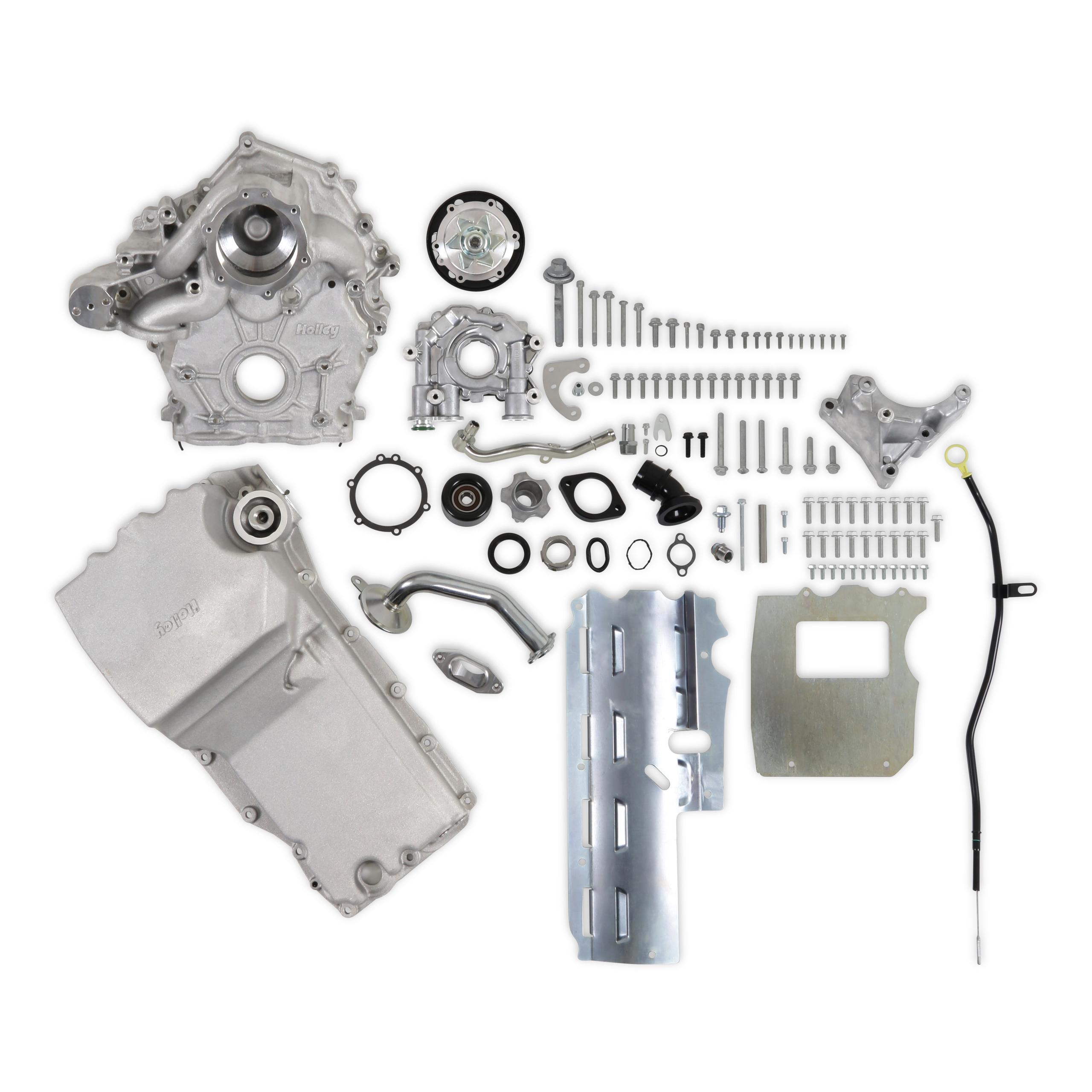 Holley Godzilla High-Mount Accessory Drive
 - With Holley Swap Oil Pan and Pump - Base Kit - 20-320