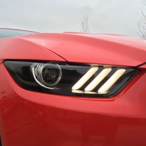 Anchor Room 2015-2017 Mustang Head Light Amber Corner Vinyl Tint - Set