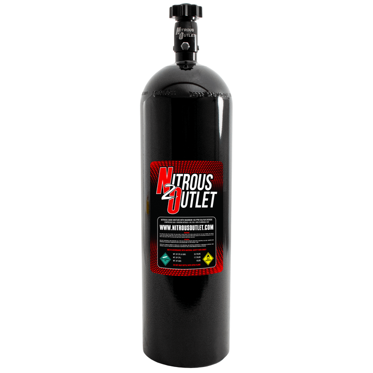 Nitrous Outlet 00-30170 15lb Nitrous Bottle & High Flow Valve