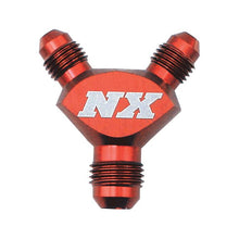 Nitrous Express 6AN x 4AN x 4AN  BILLET PURE-FLO  Y  FITTING (RED) - 16083