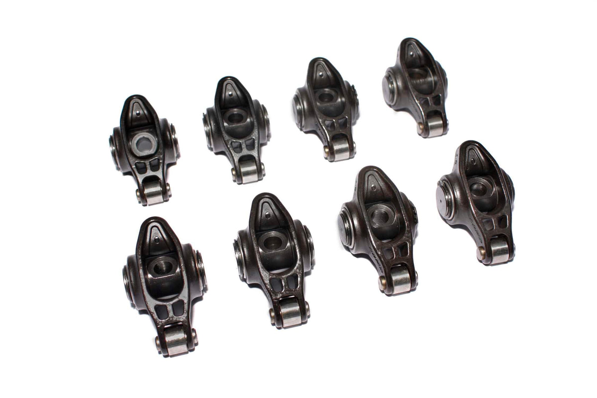 Comp Cams High Energy Aluminum 1.6 Ratio Roller Rocker Set Of 12 Amc, Sbf, Olds 7/16" Stu - 1609-8
