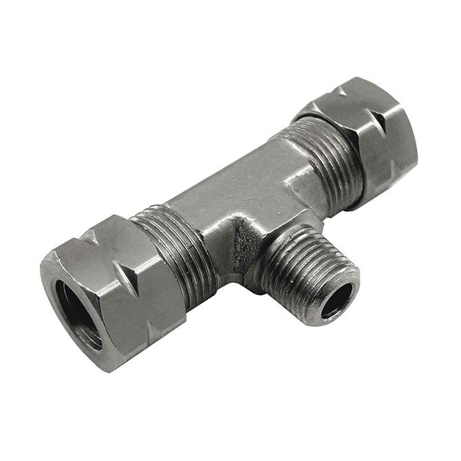 Nitrous Express 3/8 COMPRESSION   X  1/8 MALE NPT BRANCH  T - 16096