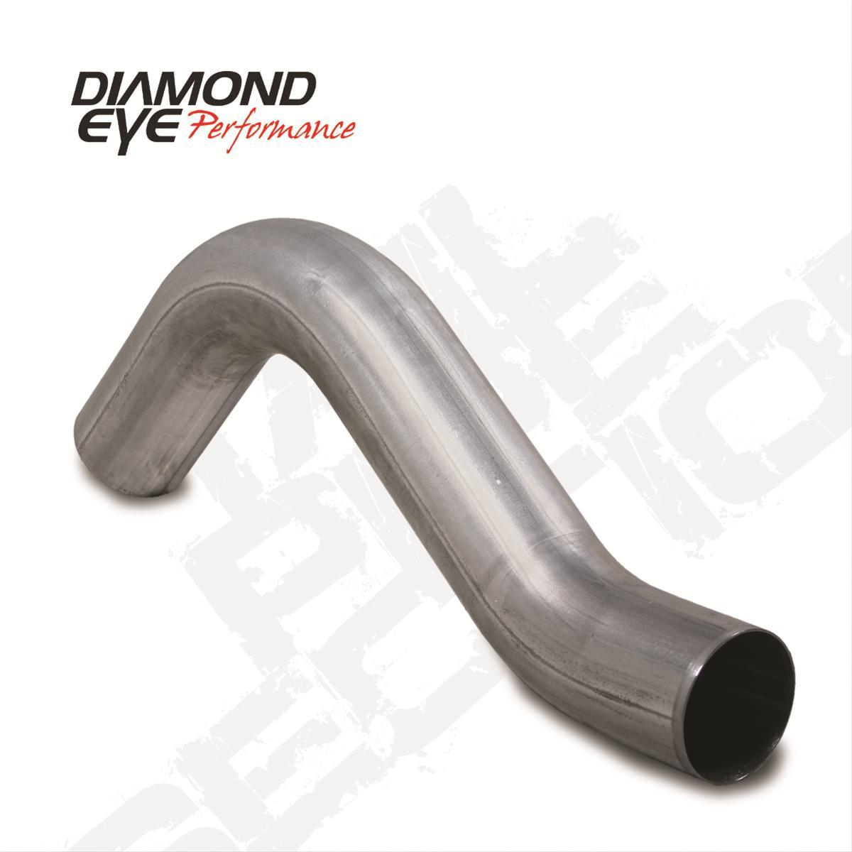Diamond Eye Performance Exhaust Pipe 4.0 Inch 03-07 Ford F250/F350 Superduty 6.0L First Section Pass Stainless Performance Diamond Eye - 161001