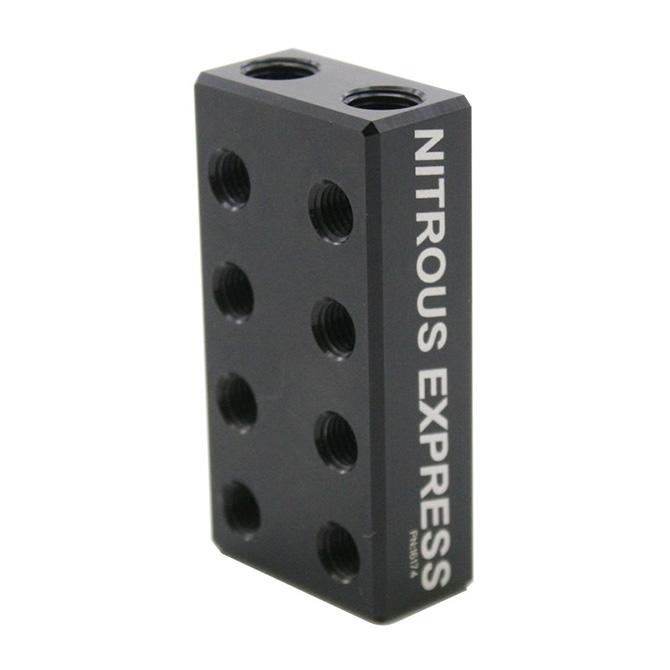 Nitrous Express 2 IN / 16 OUT NITROUS/FUEL DISTRIBUTION BLOCK - 16174