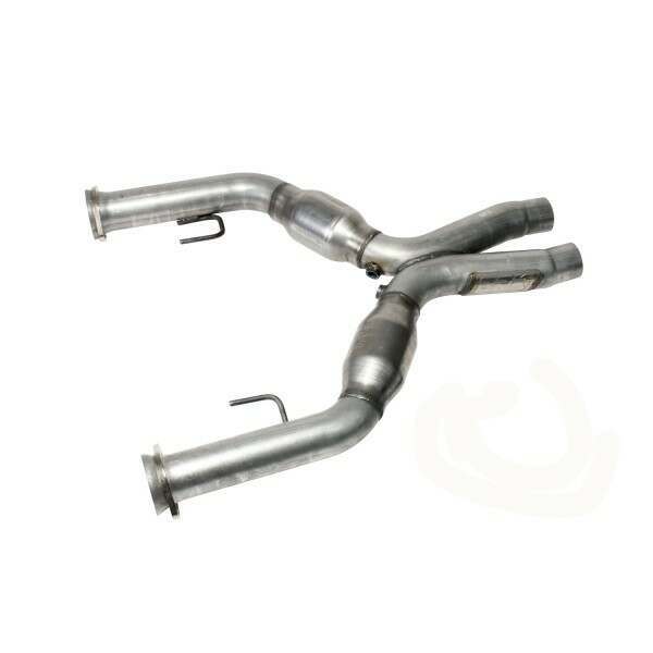 BBK 2005-2010 Ford Mustang V6 Short Mid X Pipe With Catalytic Converters (For 1643 Series) (2005-2010 Mustang) - 16431
