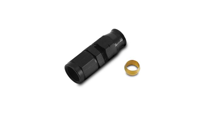 Vibrant Performance -6An Female To 3/8" Tube Adapter Fitting W/ Brass Olive Insert - 16446