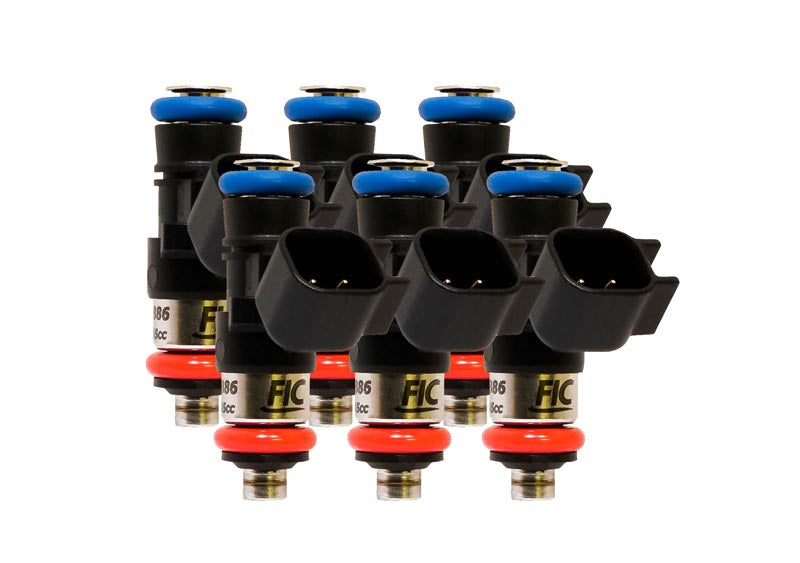 1650cc (180 lbs/hr at OE 58 PSI fuel pressure) FIC Fuel Injector Clinic Injector Set for Jeep 3.6L V6 engines (High-Z) (is232-1650h)