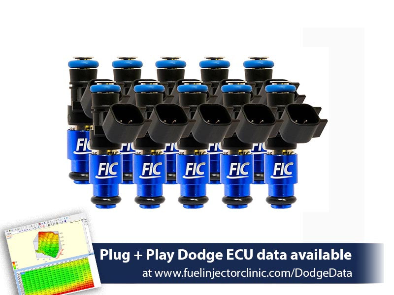 1650cc FIC Fuel Injector Clinic Injector Set for Dodge Viper ZB2 ('08-'10) VX1 ('13-'17) (is158-1650h)