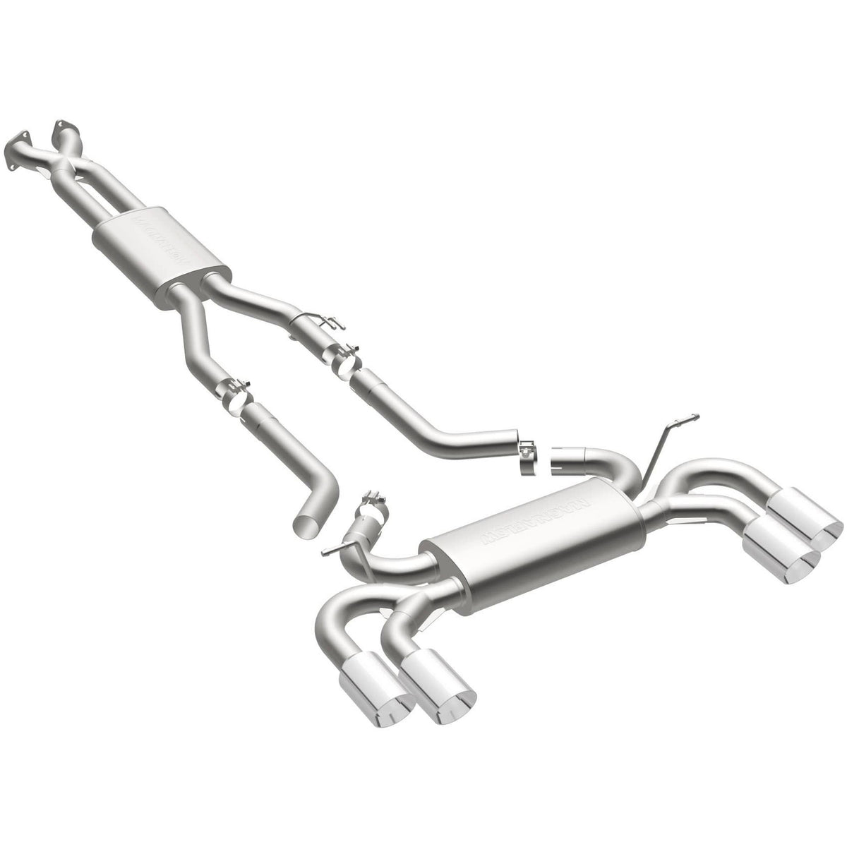 Magnaflow Street Series Stainless Cat-Back System (2010-2016 Genesis Coupe) - 16507