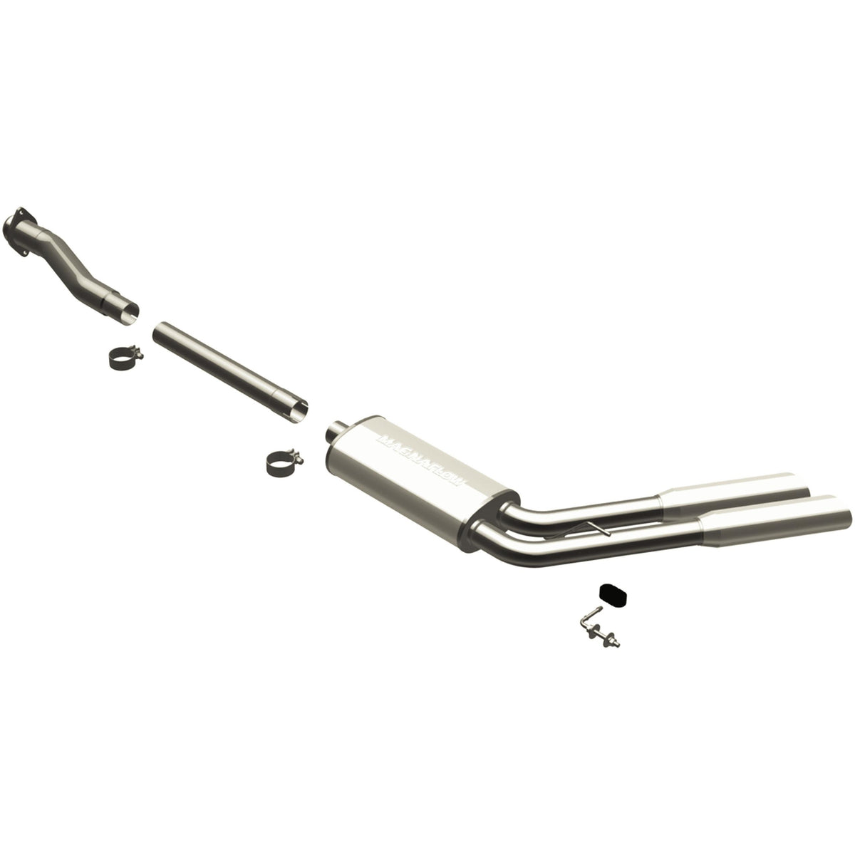 MagnaFlow Exhaust Products MF Series Stainless Cat-Back System 2004 Ford F-150 SYS C/B 09 F-150 EC-CC dual same sd