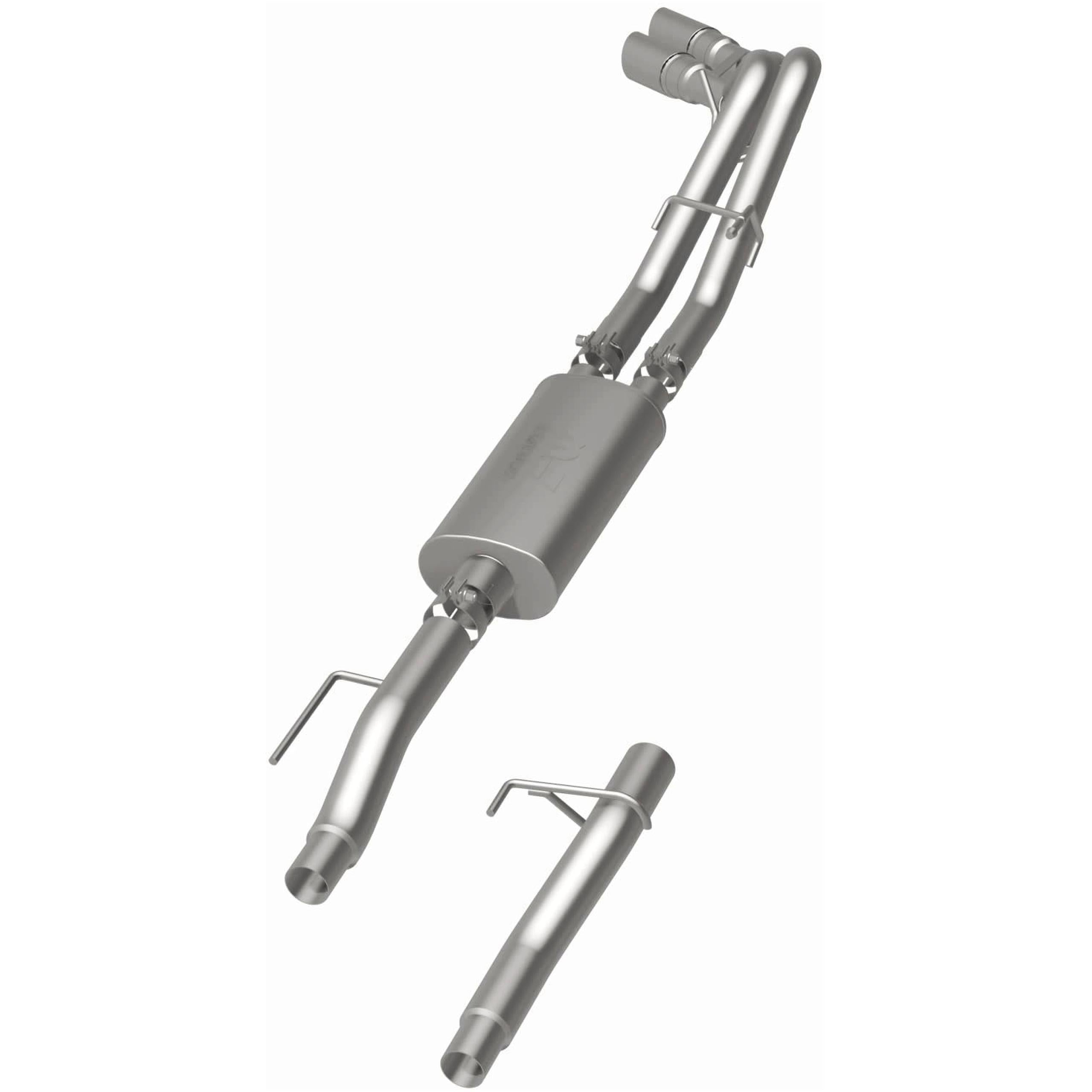 MagnaFlow Exhaust Products MF Series Stainless Cat-Back System 2004 Ford F-150 SYS C/B 09 F-150 EC-CC dual same sd