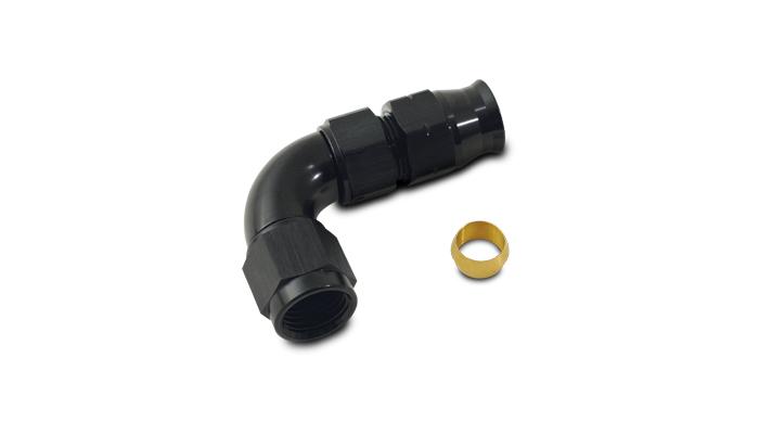 Vibrant Performance 90 Degree Tube To Female An Adapter, Tube O.D. - 5/16" - An Size: -6" - 16565