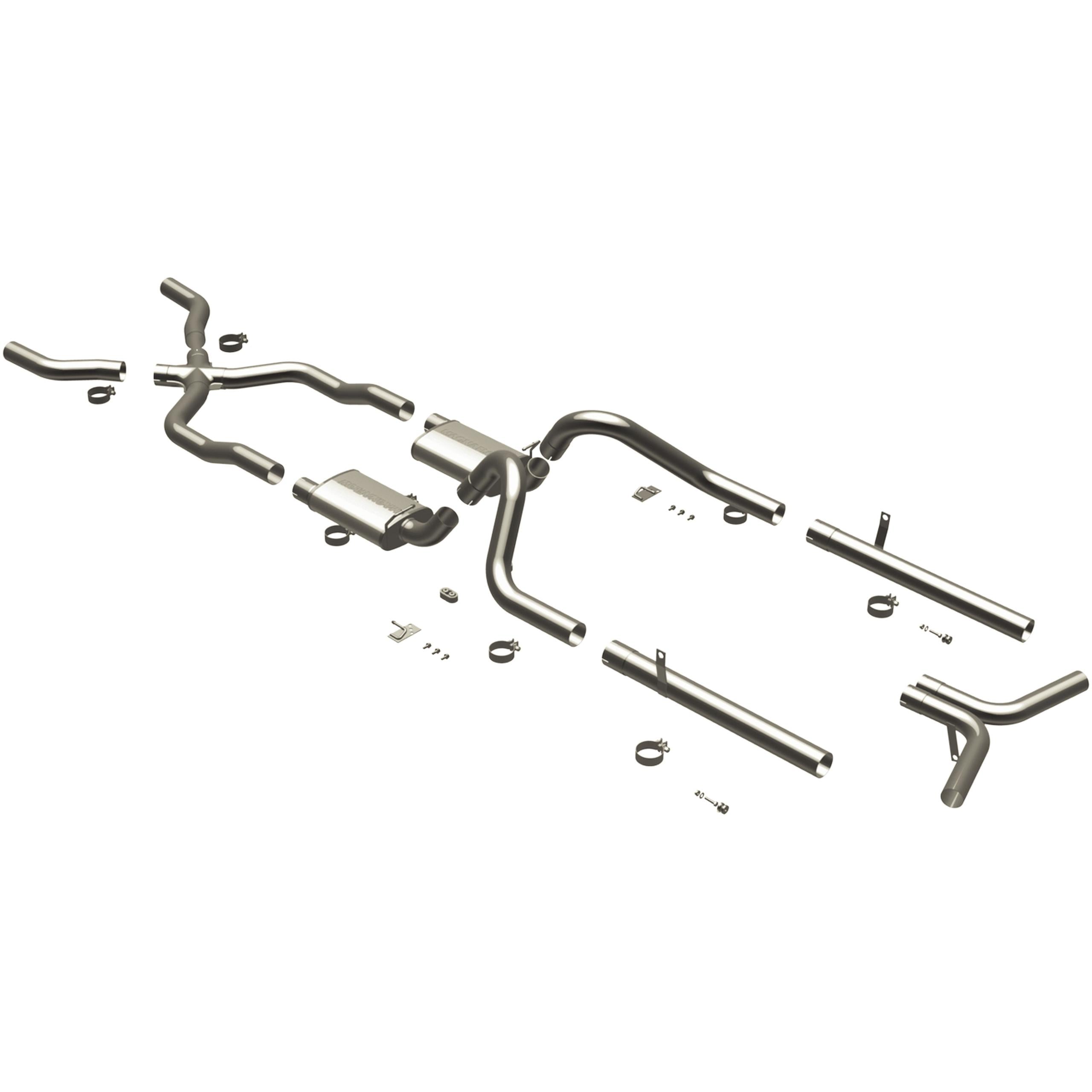 Magnaflow Street Series Stainless Crossmember-Back System (1955-1957 Bel Air) - 16596